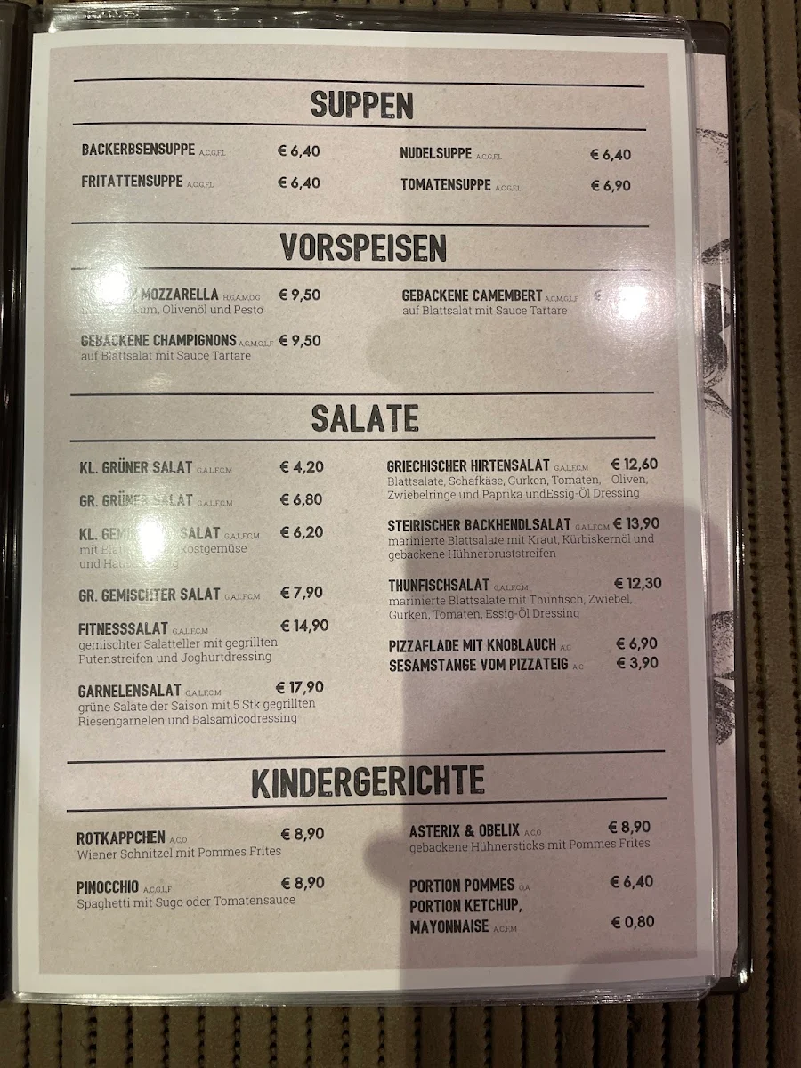 Speisekarte photo 2