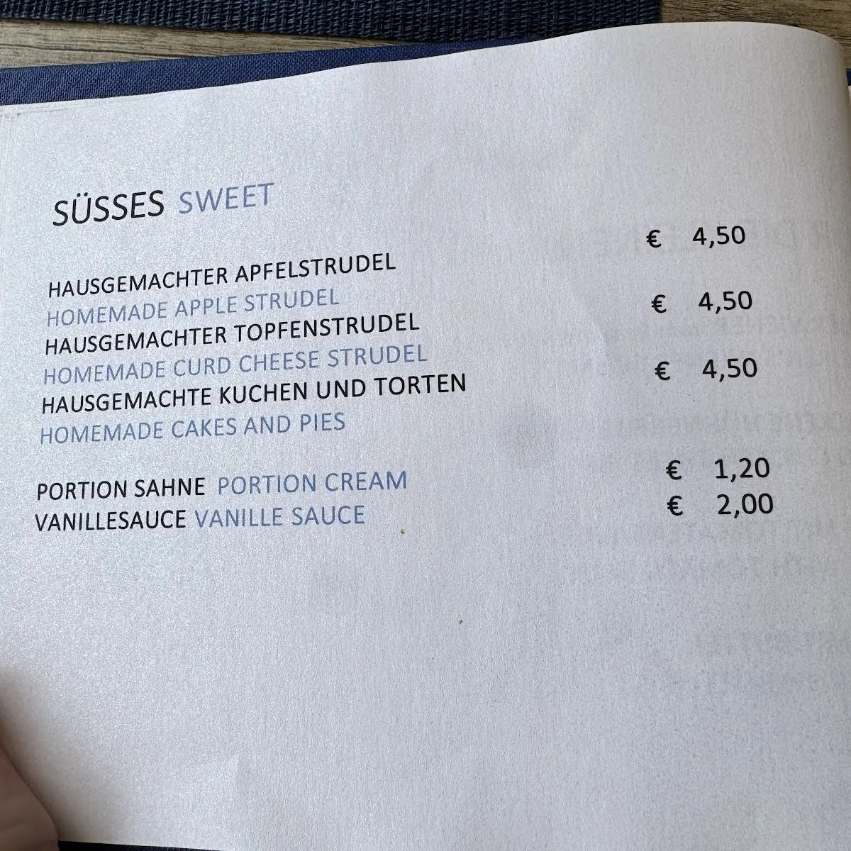 Speisekarte photo 5