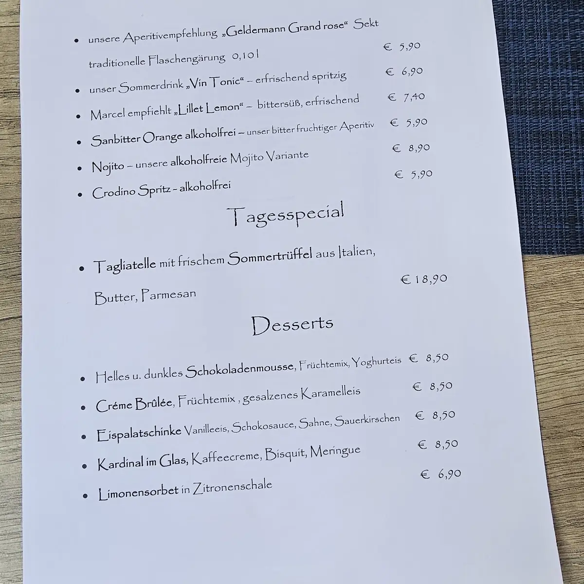 Speisekarte photo 6