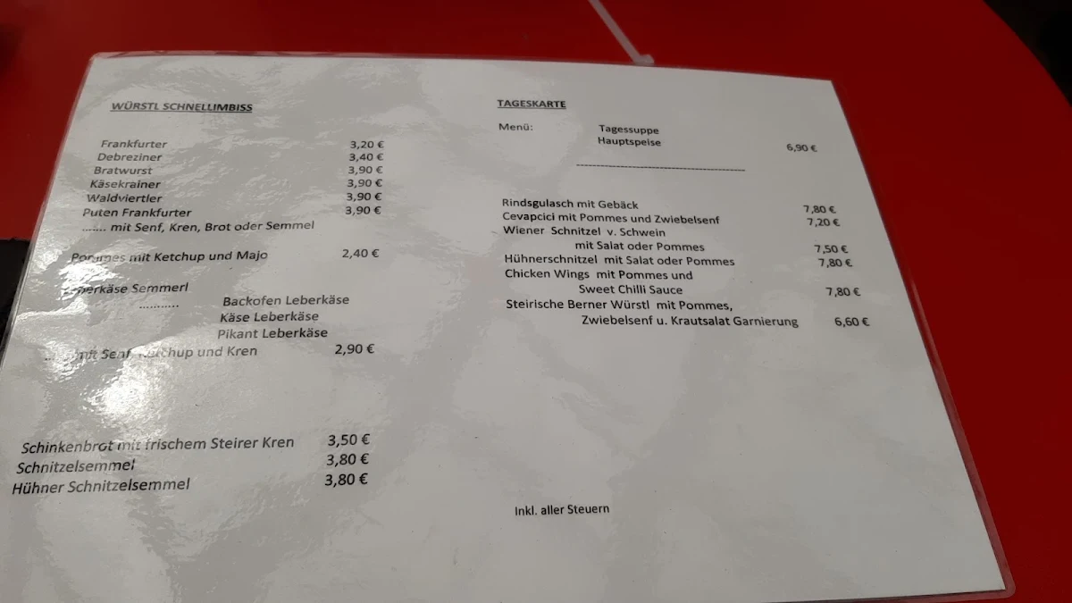 Speisekarte photo 1