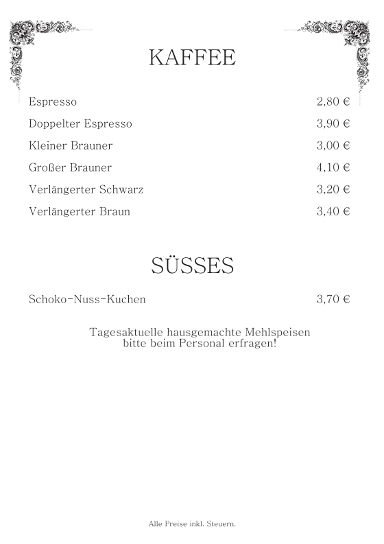 Speisekarte photo 6