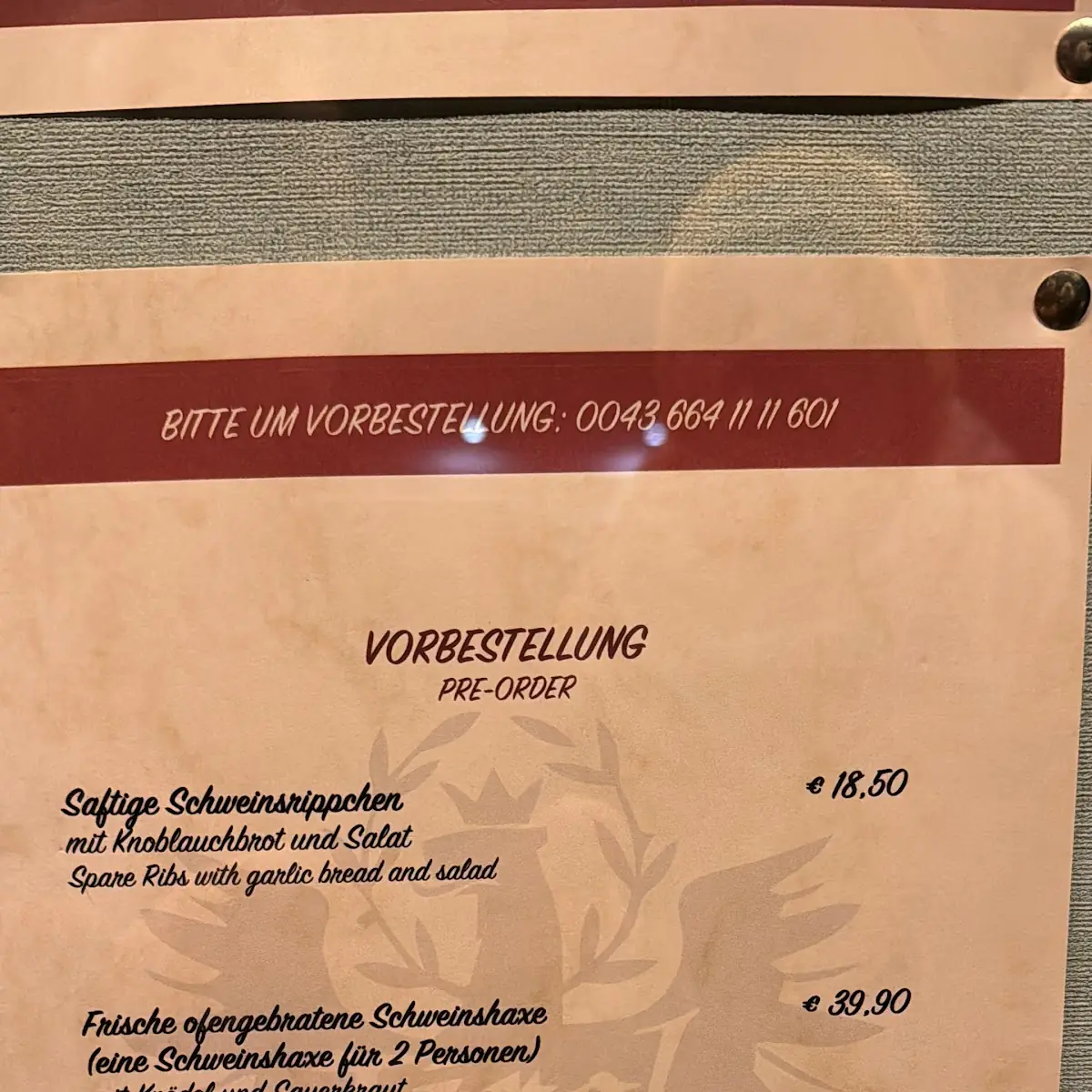 Speisekarte photo 8