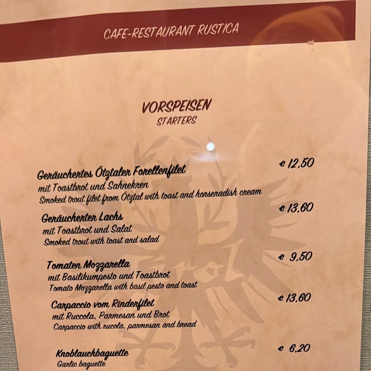Speisekarte photo 9