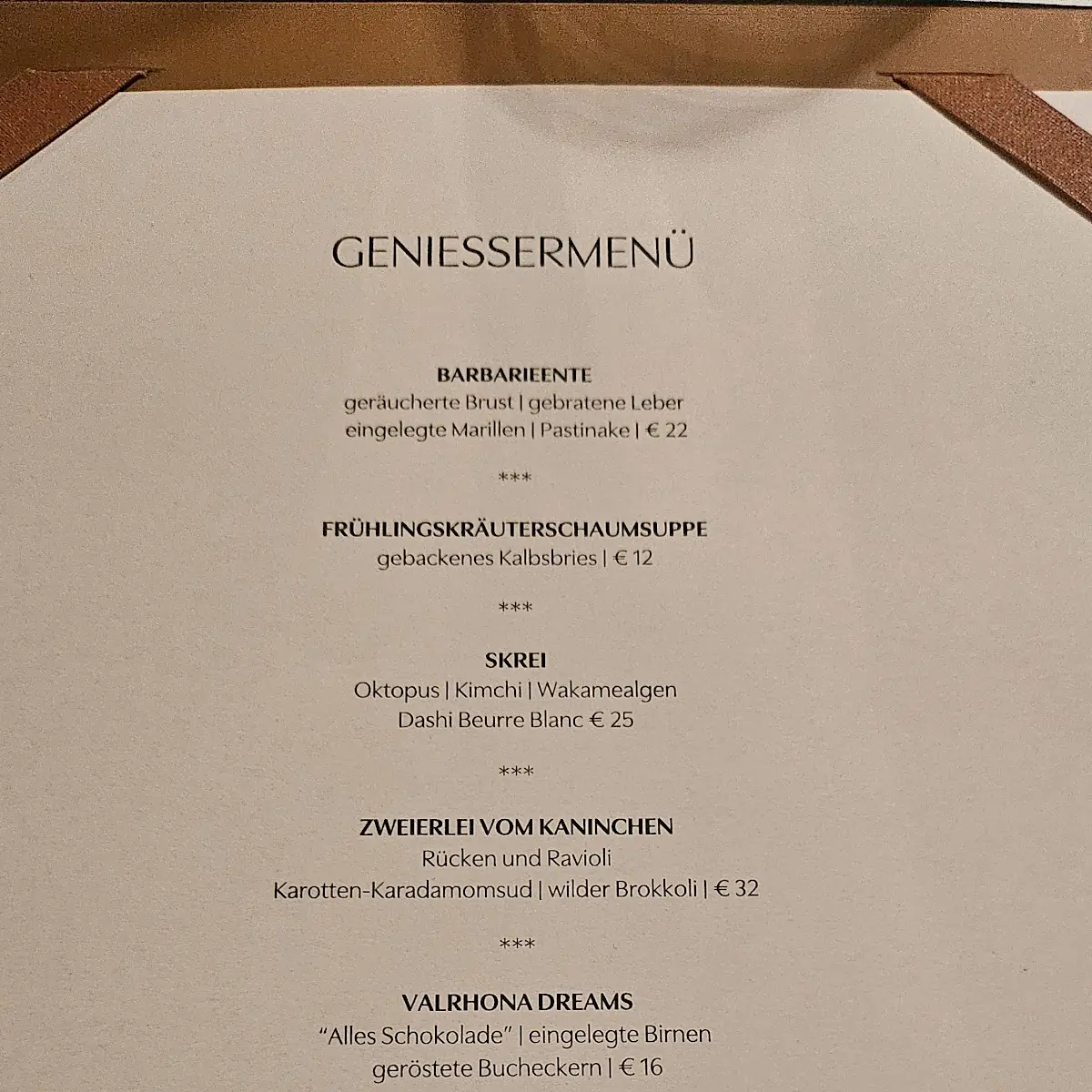 Speisekarte photo 1