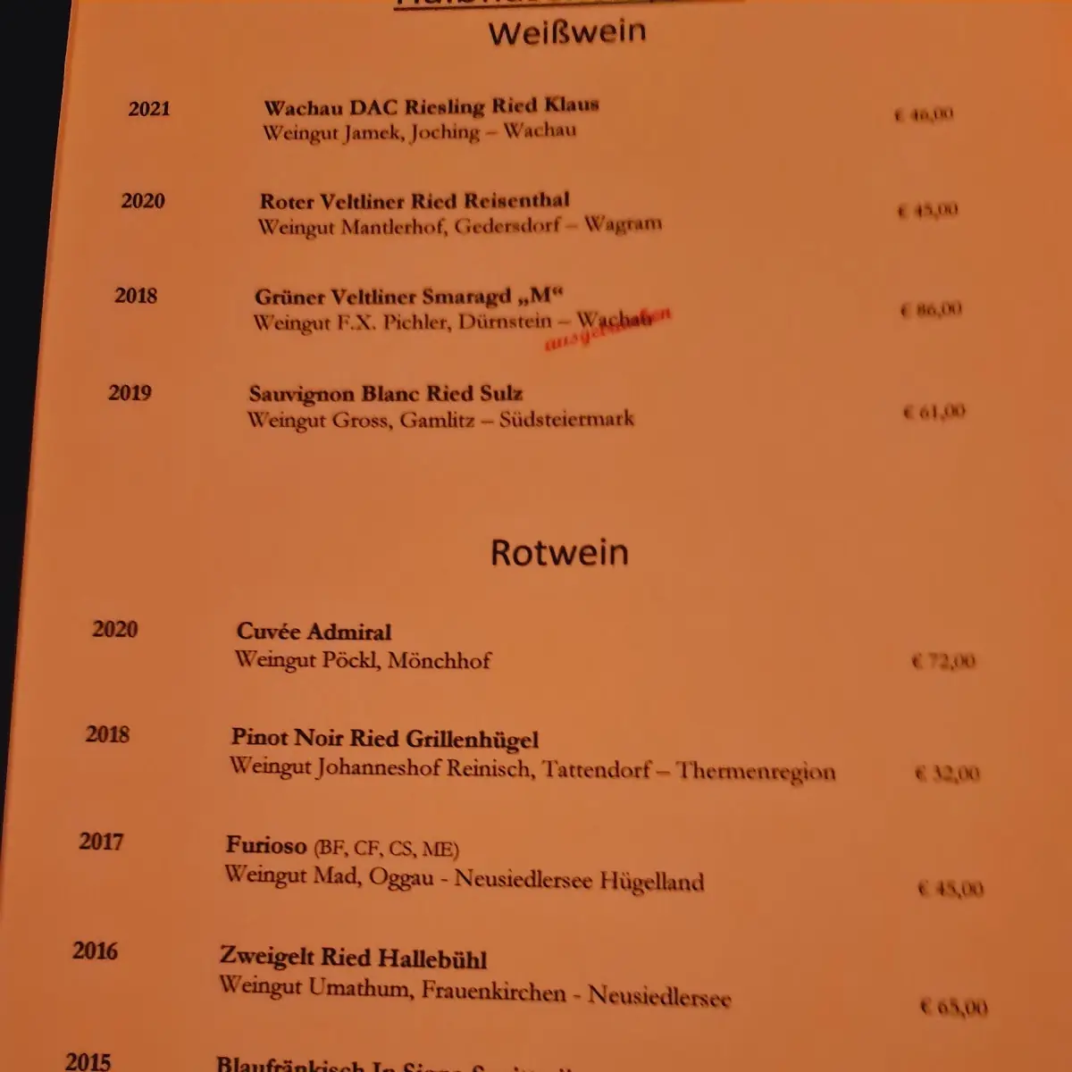 Speisekarte photo 3