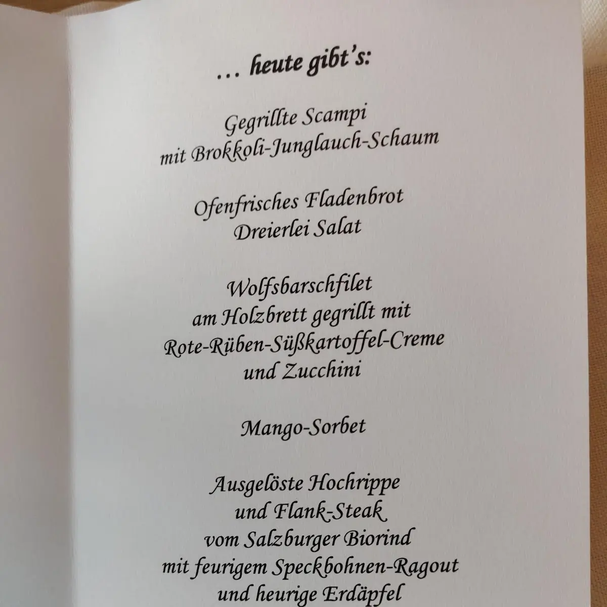 Speisekarte photo 4