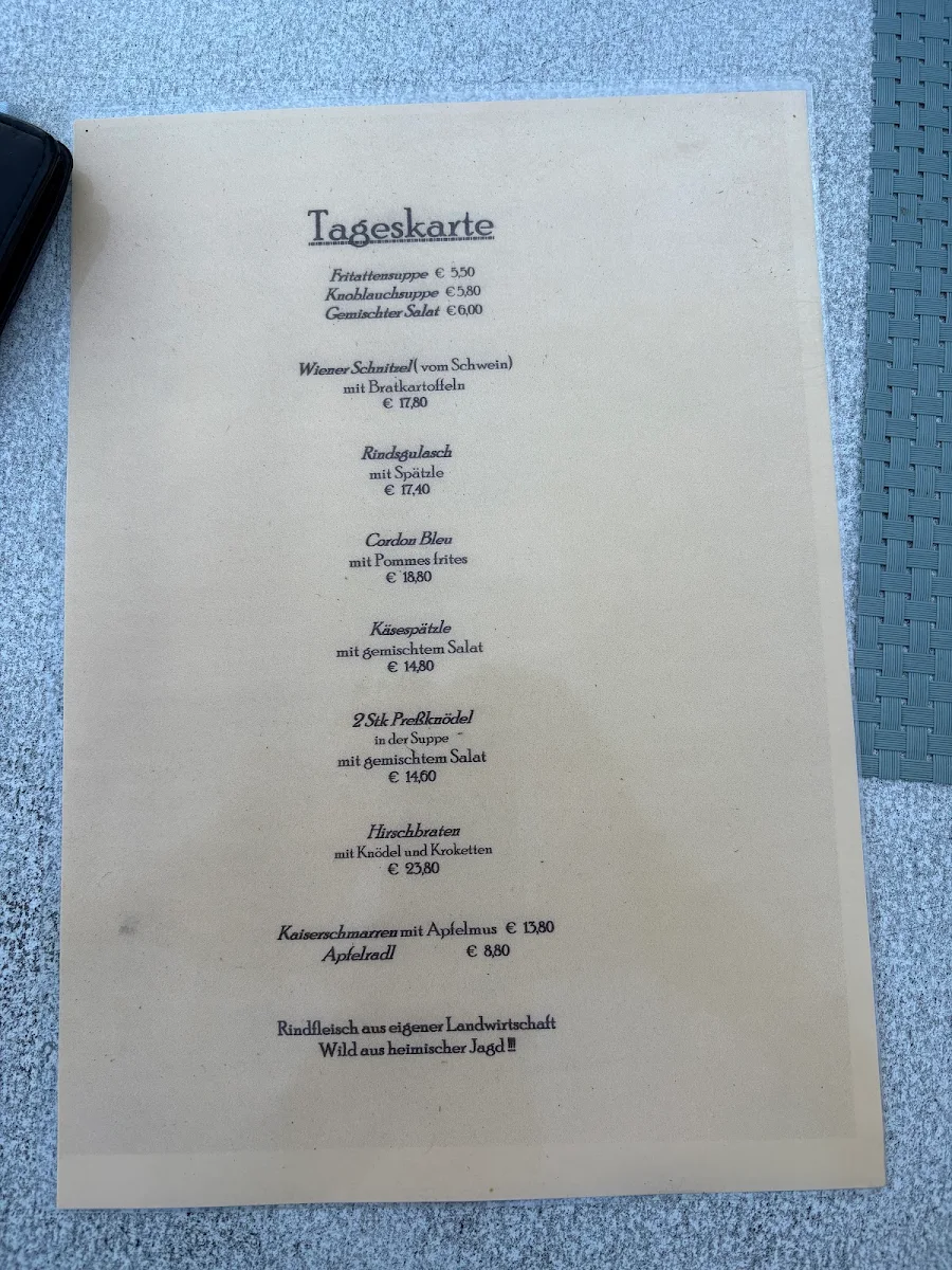 Speisekarte photo 2