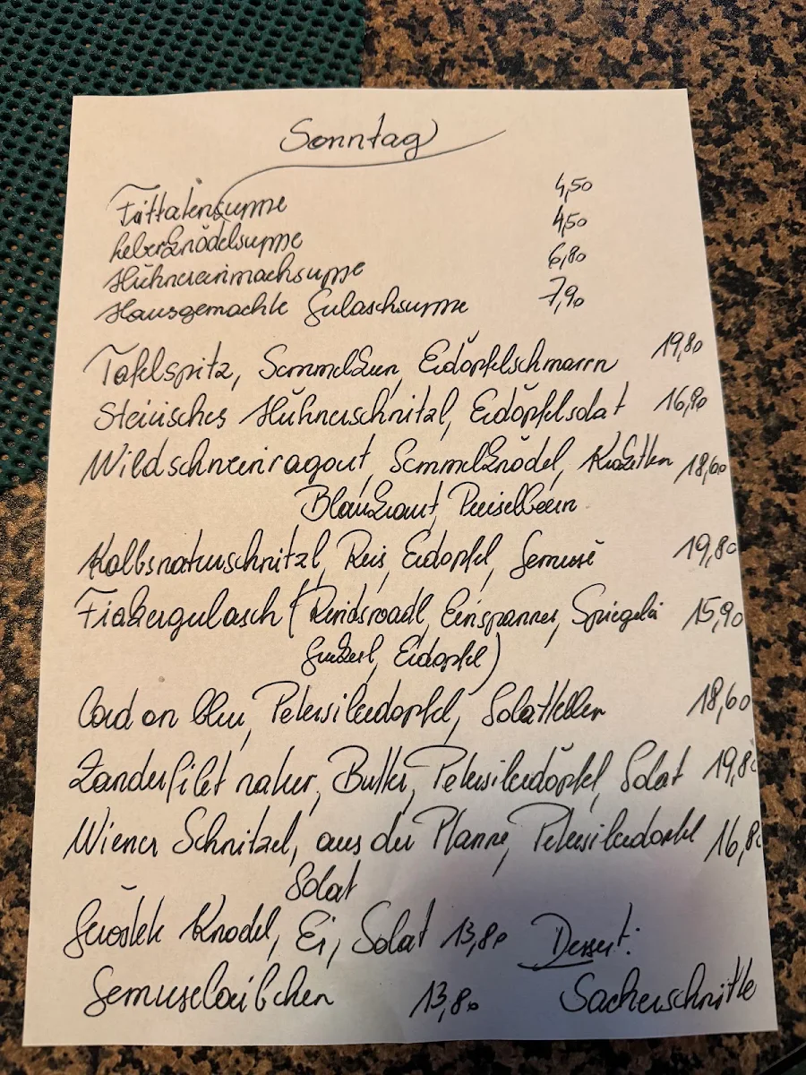 Speisekarte photo 2