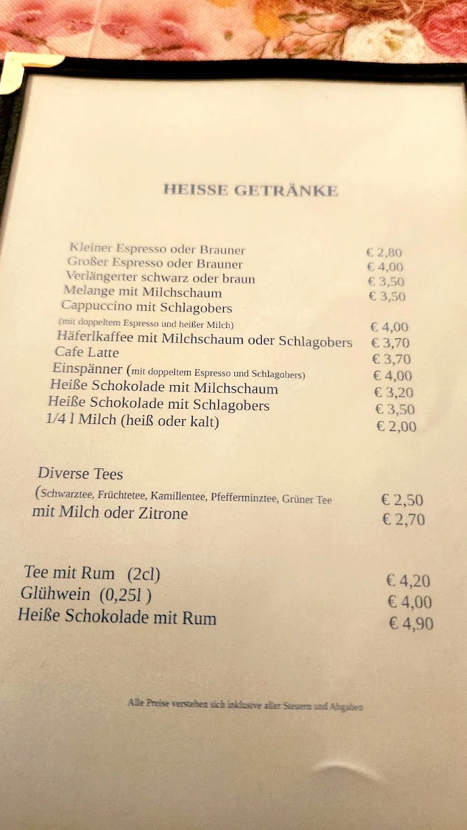 Speisekarte photo 1