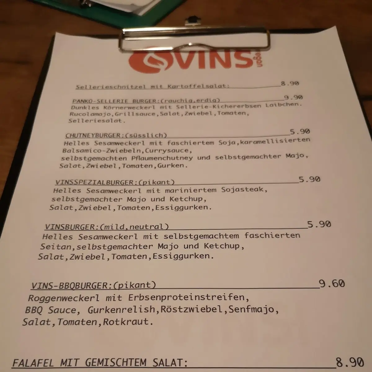 Speisekarte photo 1