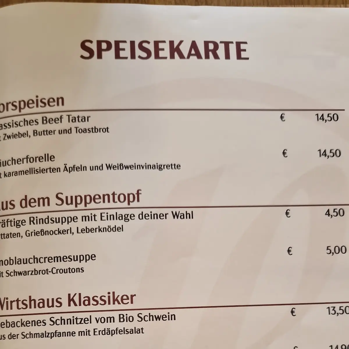 Speisekarte photo 5
