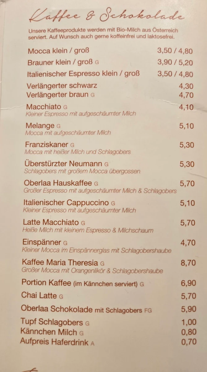 Speisekarte photo 5