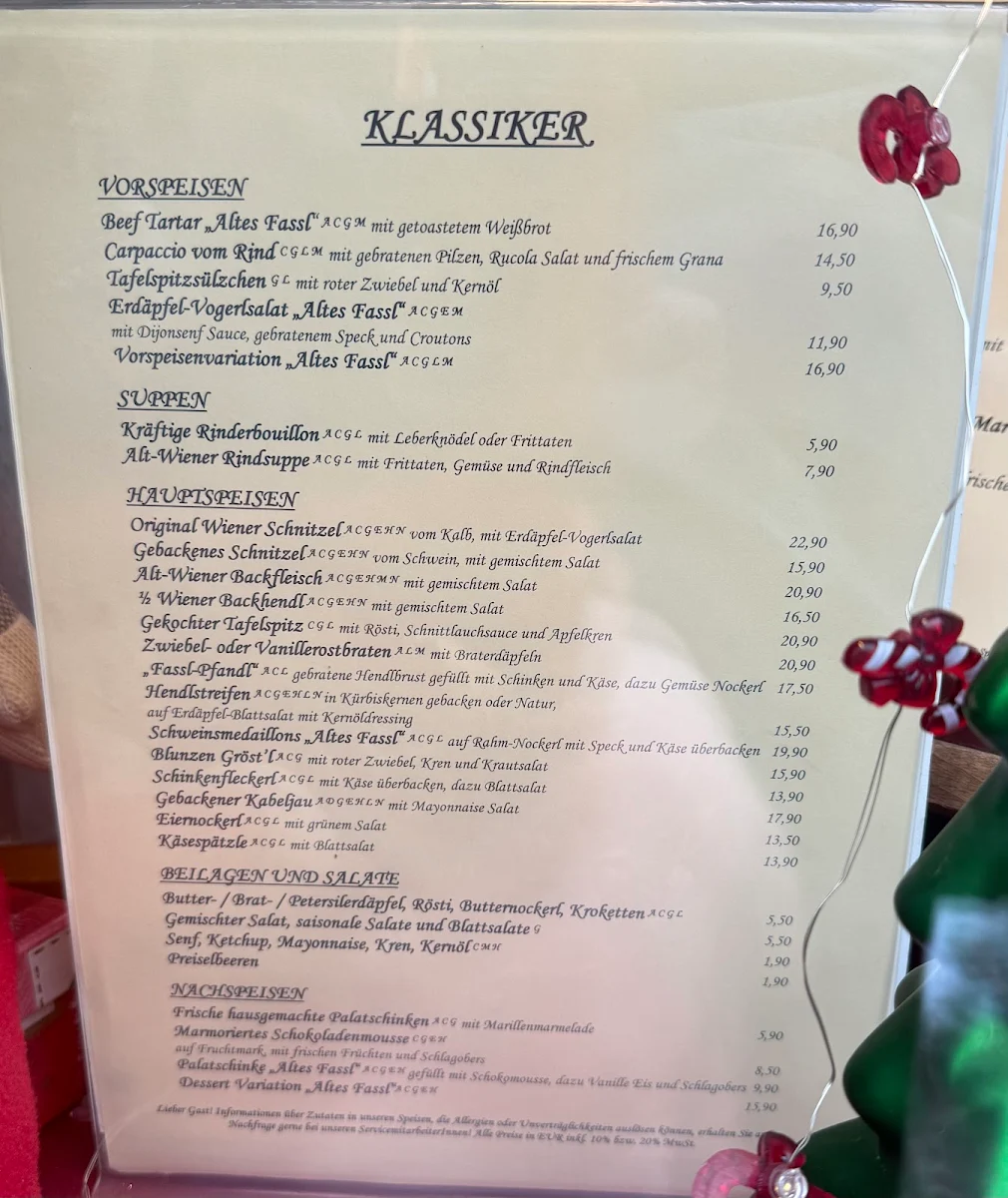 Speisekarte photo 1