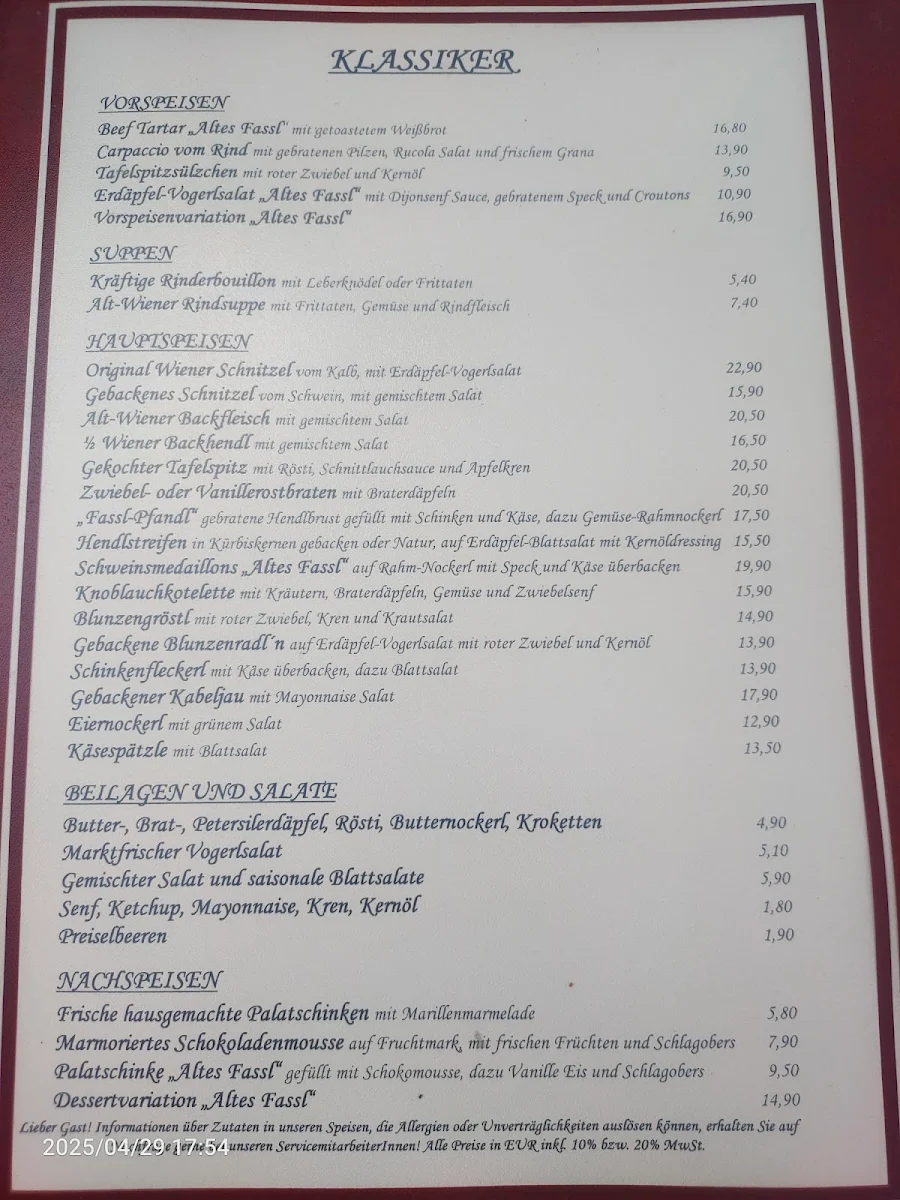 Speisekarte photo 6