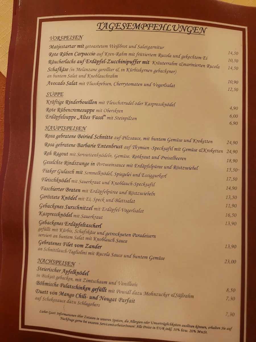 Speisekarte photo 9