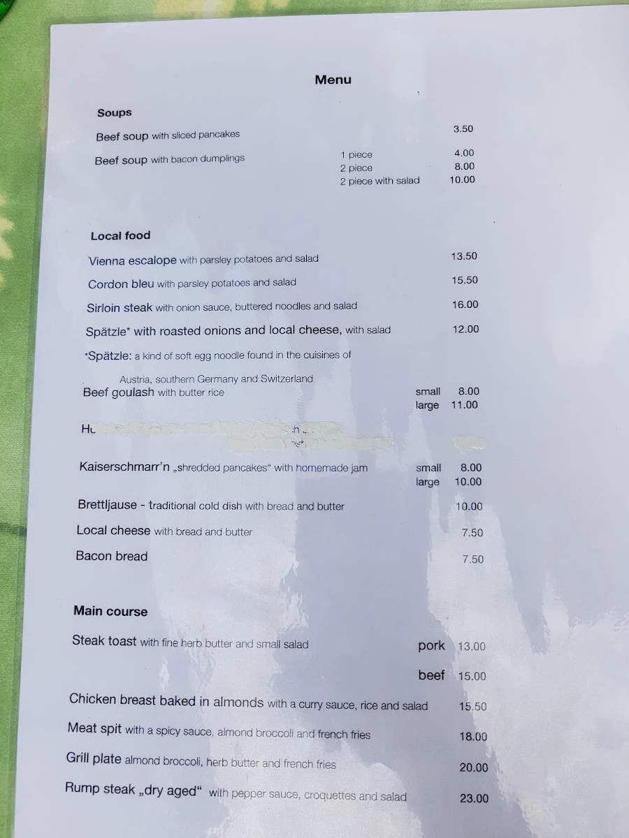 Speisekarte photo 3