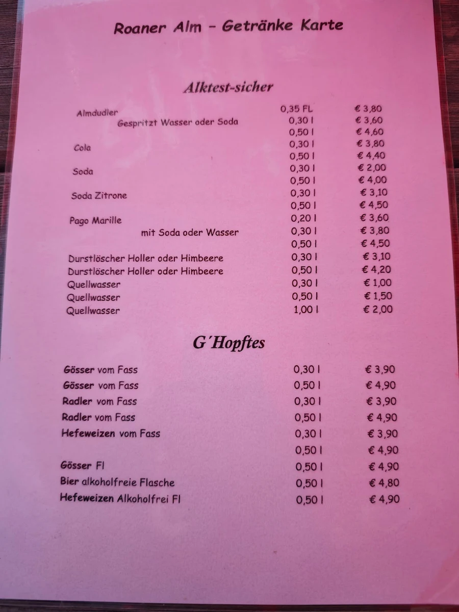 Speisekarte photo 1