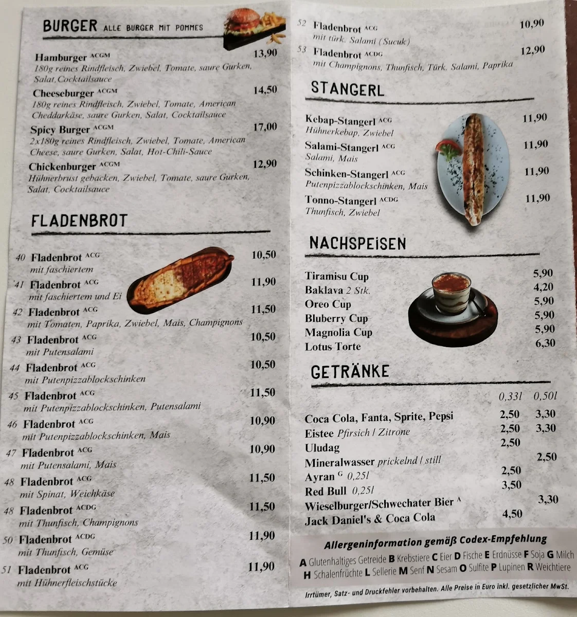 Speisekarte photo 1