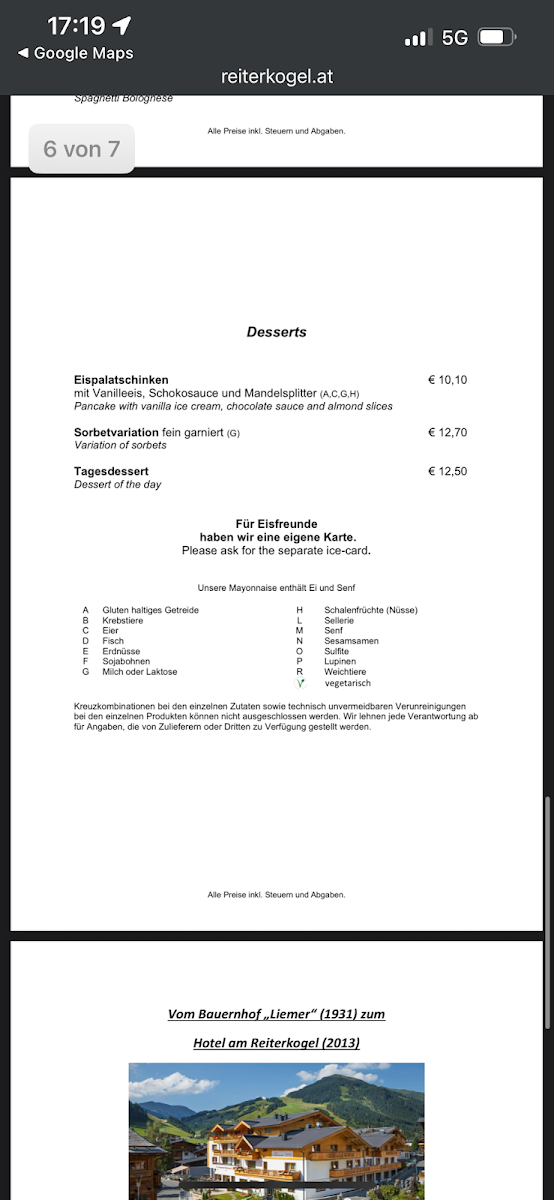 Speisekarte photo 5