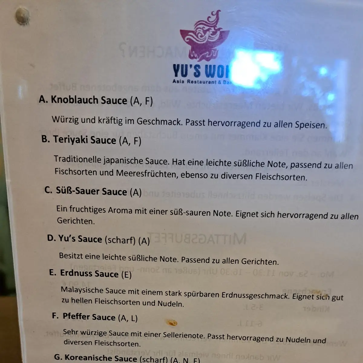 Speisekarte photo 2