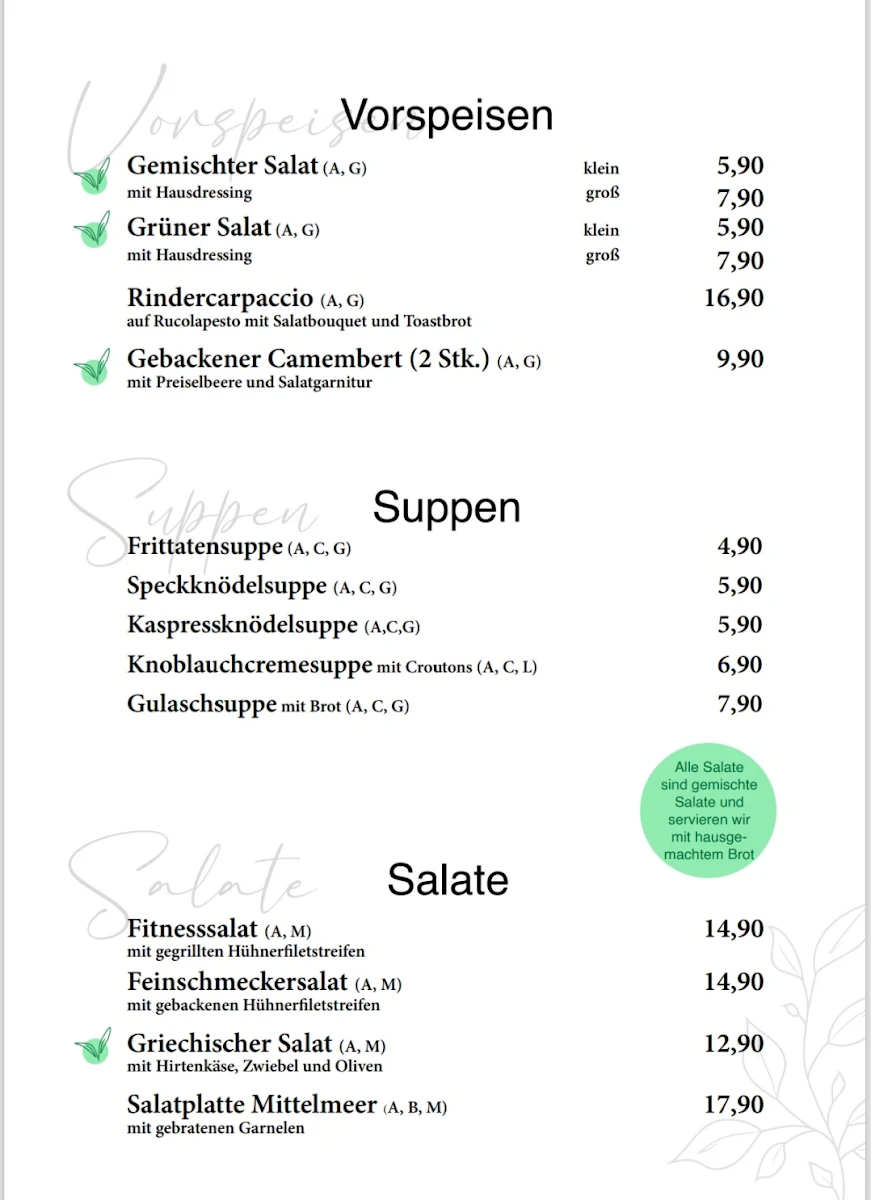 Speisekarte photo 1