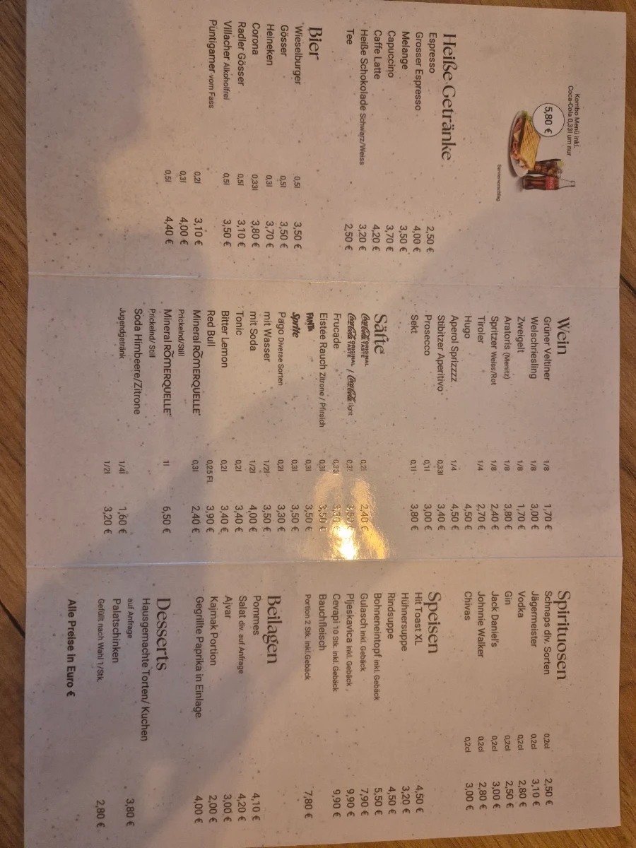 Speisekarte photo 2