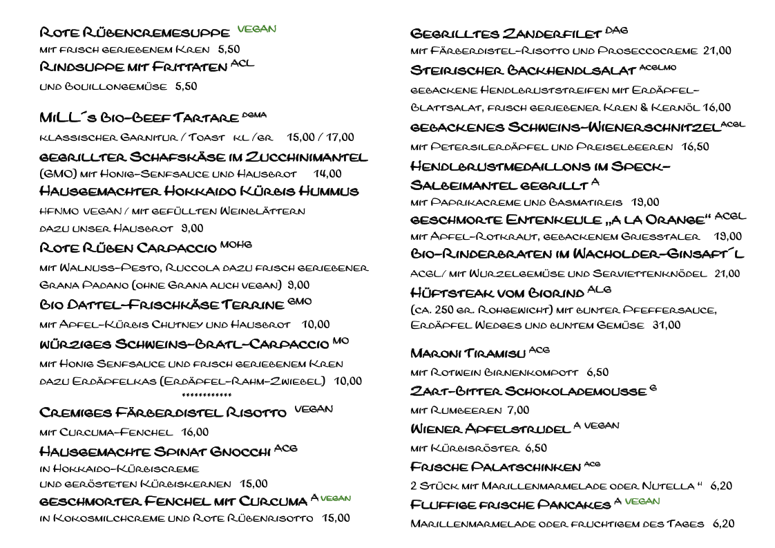 Speisekarte photo 2