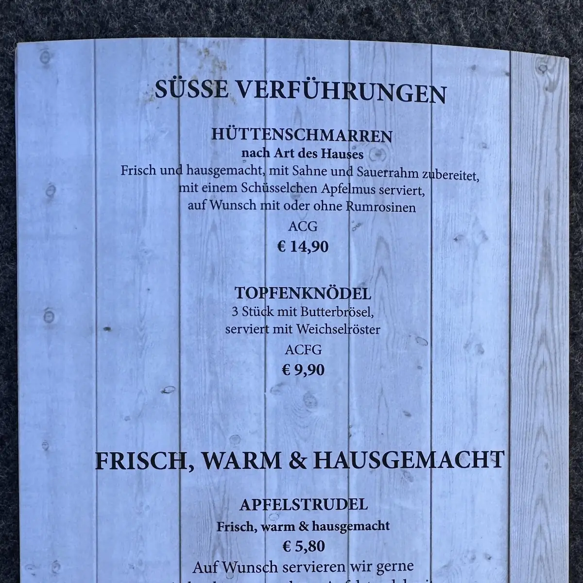 Speisekarte photo 9