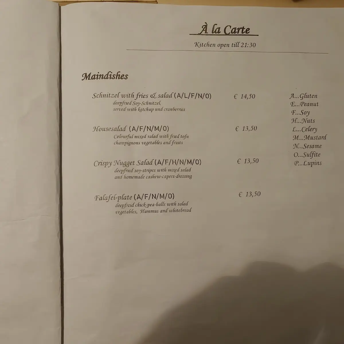 Speisekarte photo 3
