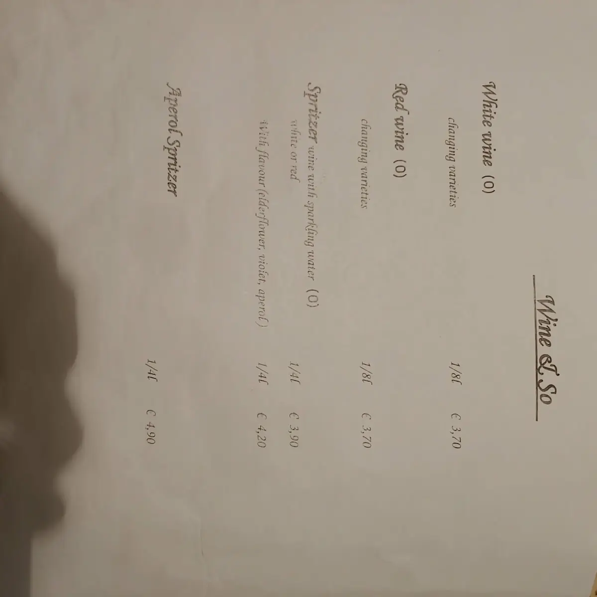 Speisekarte photo 6
