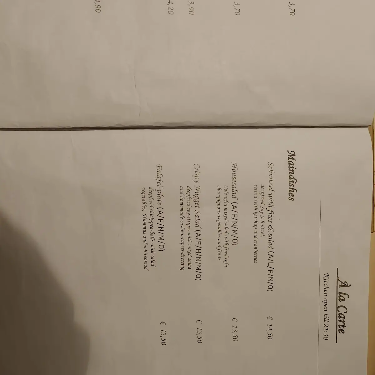 Speisekarte photo 7