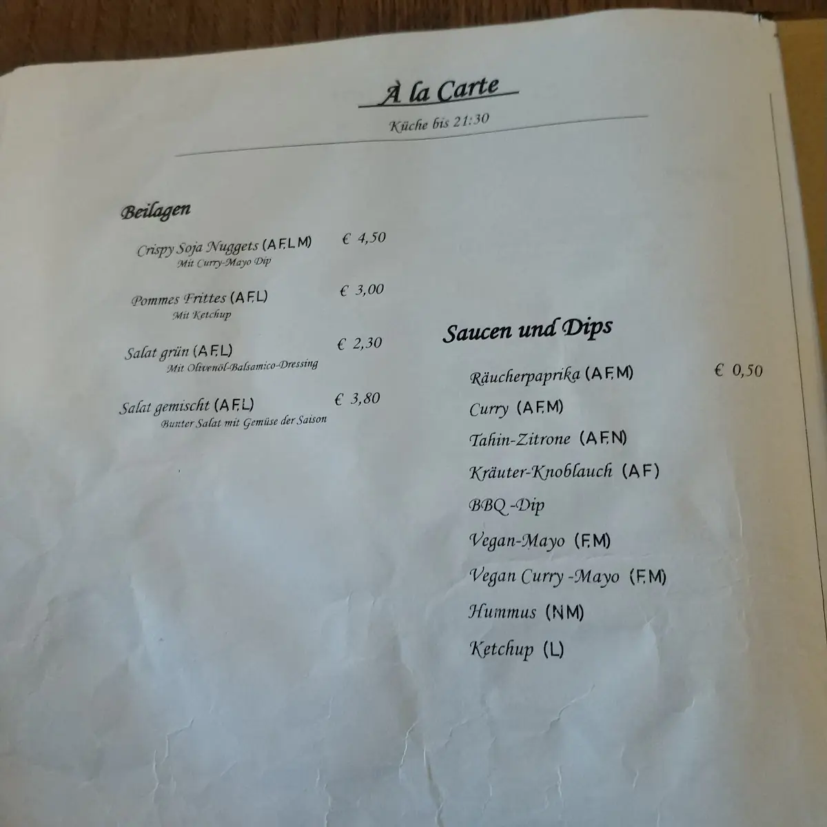 Speisekarte photo 9