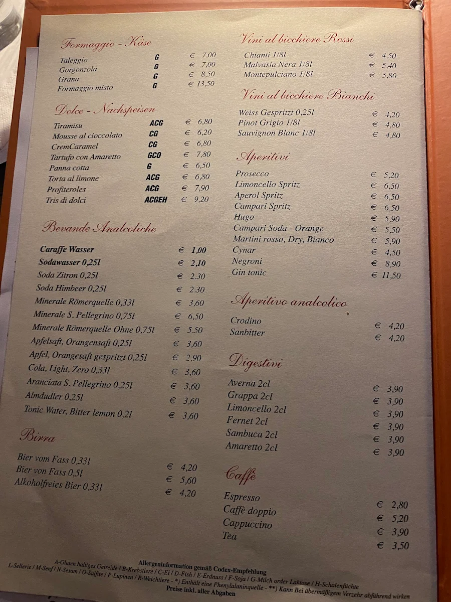 Speisekarte photo 1