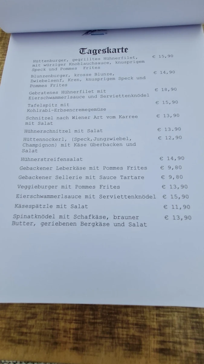 Speisekarte photo 2