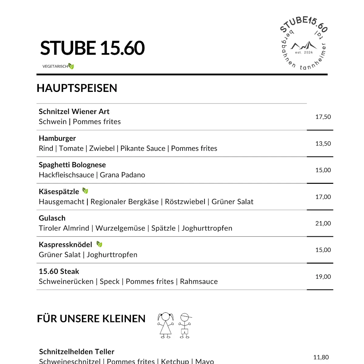 Speisekarte photo 1