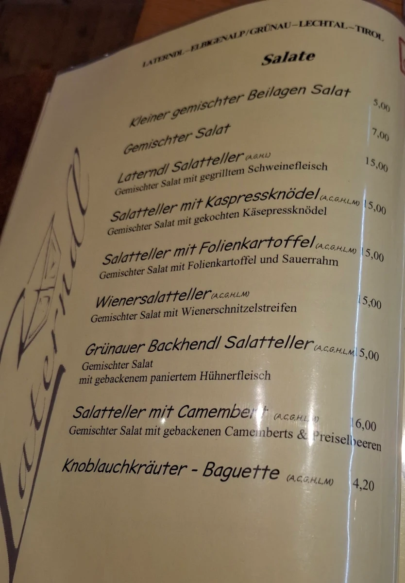 Speisekarte photo 1
