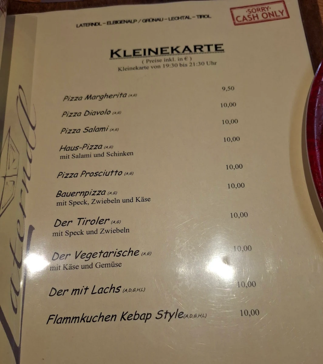 Speisekarte photo 2
