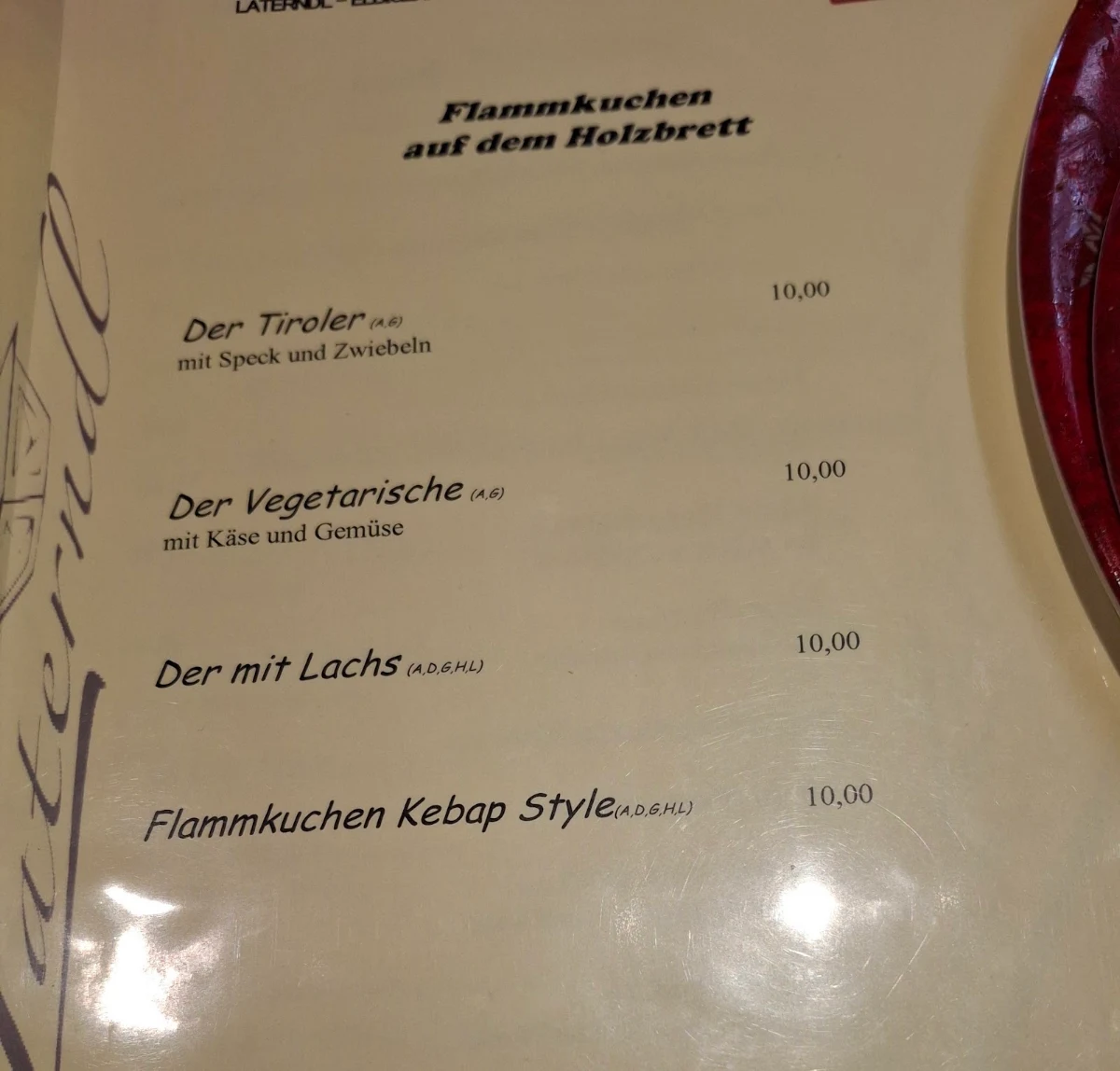 Speisekarte photo 3