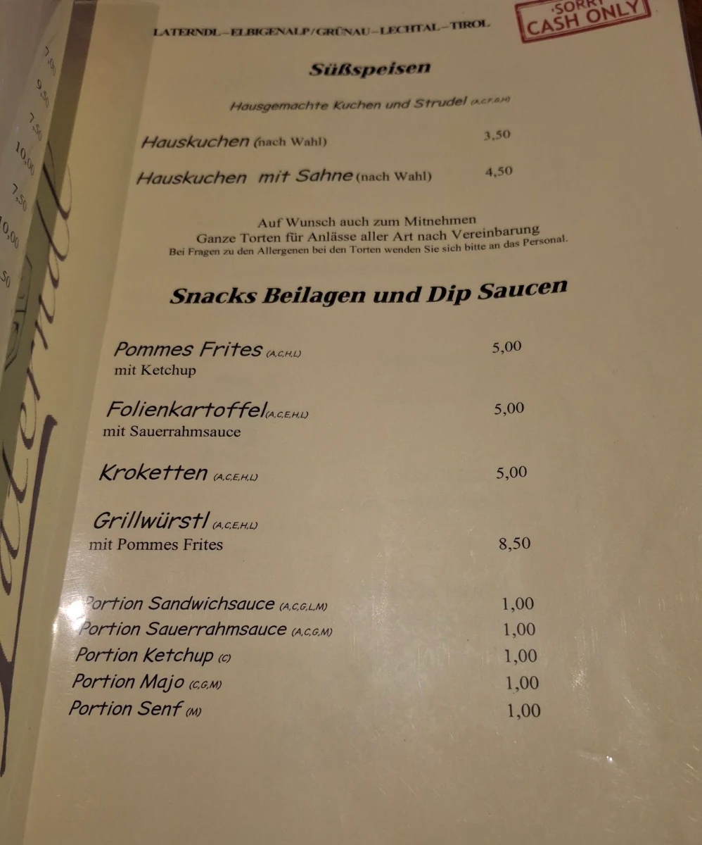 Speisekarte photo 6