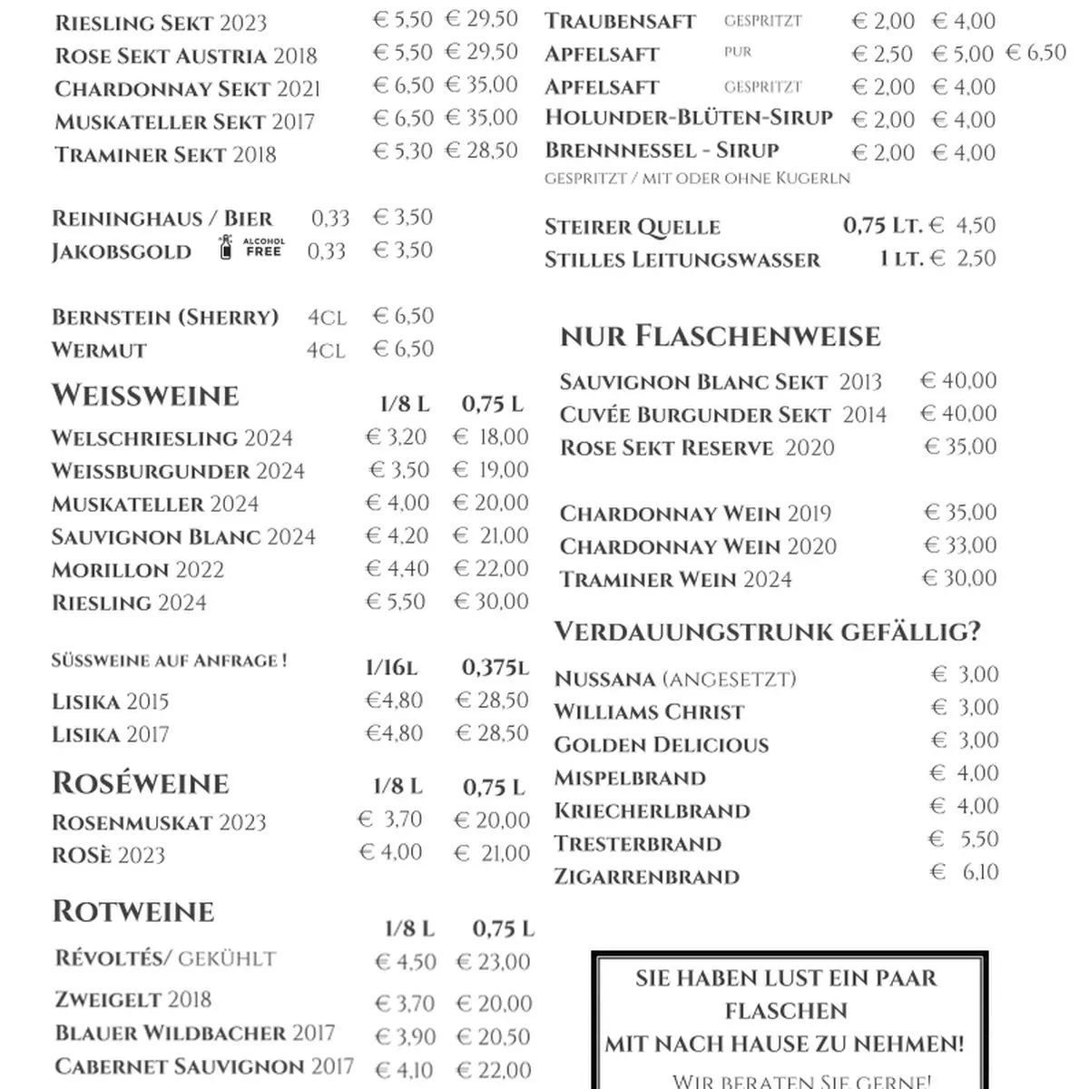 Speisekarte photo 1