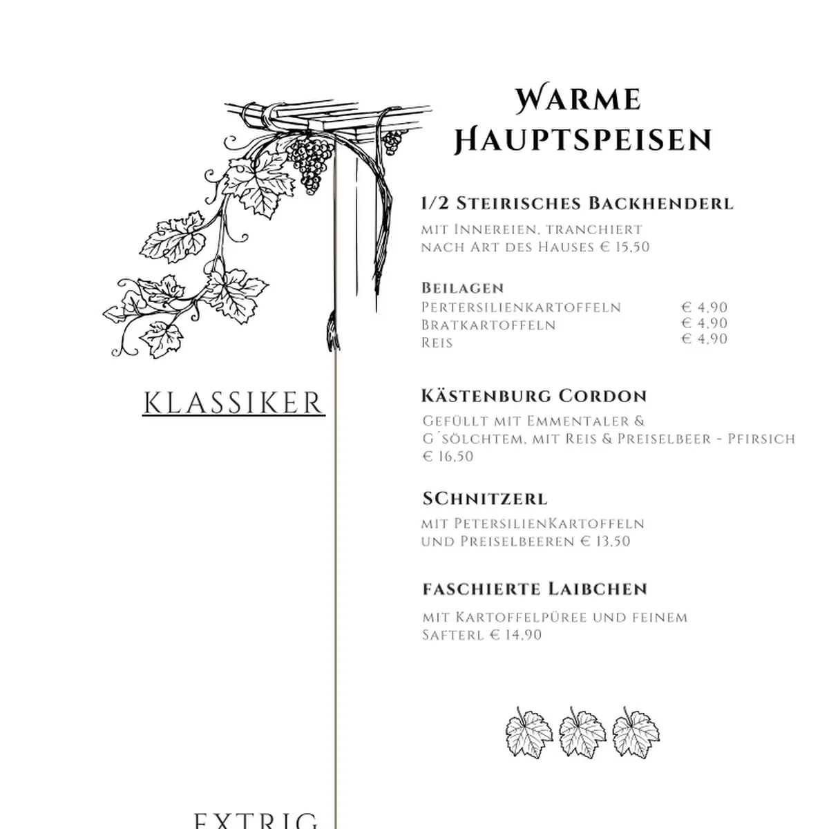 Speisekarte photo 2