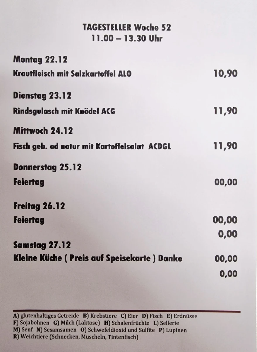 Speisekarte photo 1