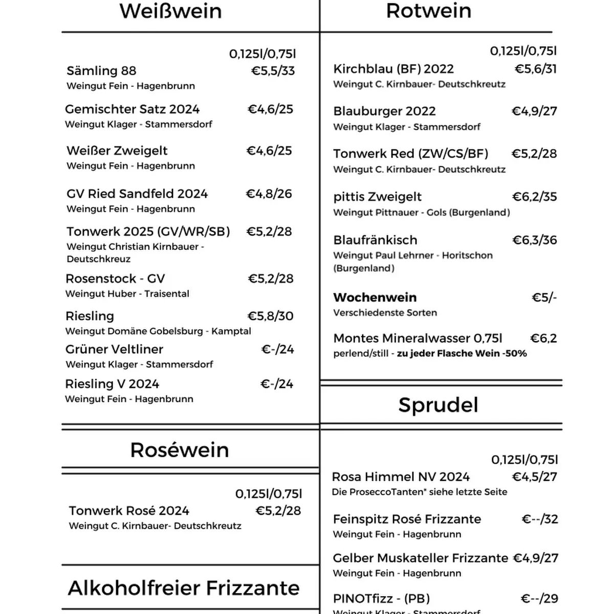 Speisekarte photo 1