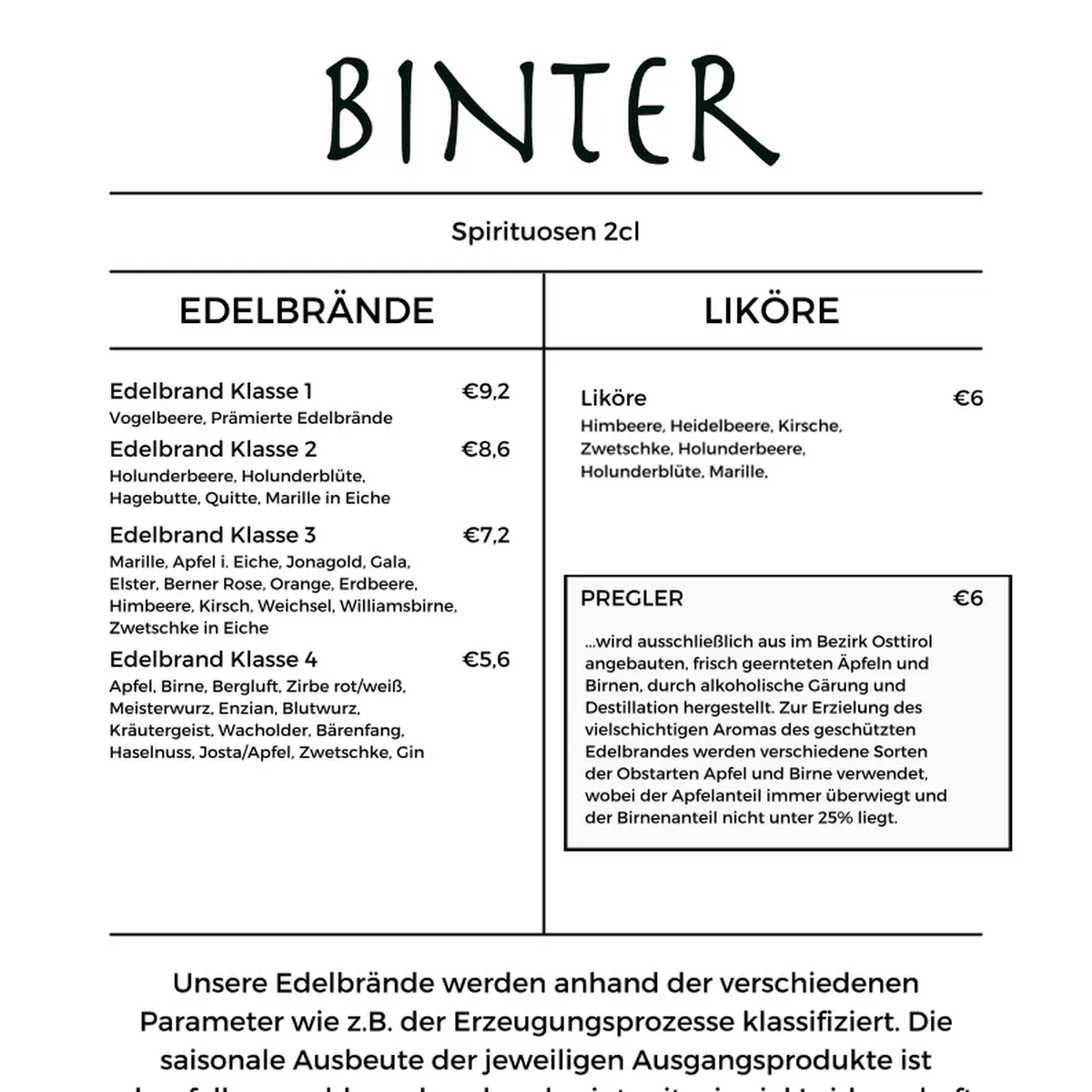 Speisekarte photo 2