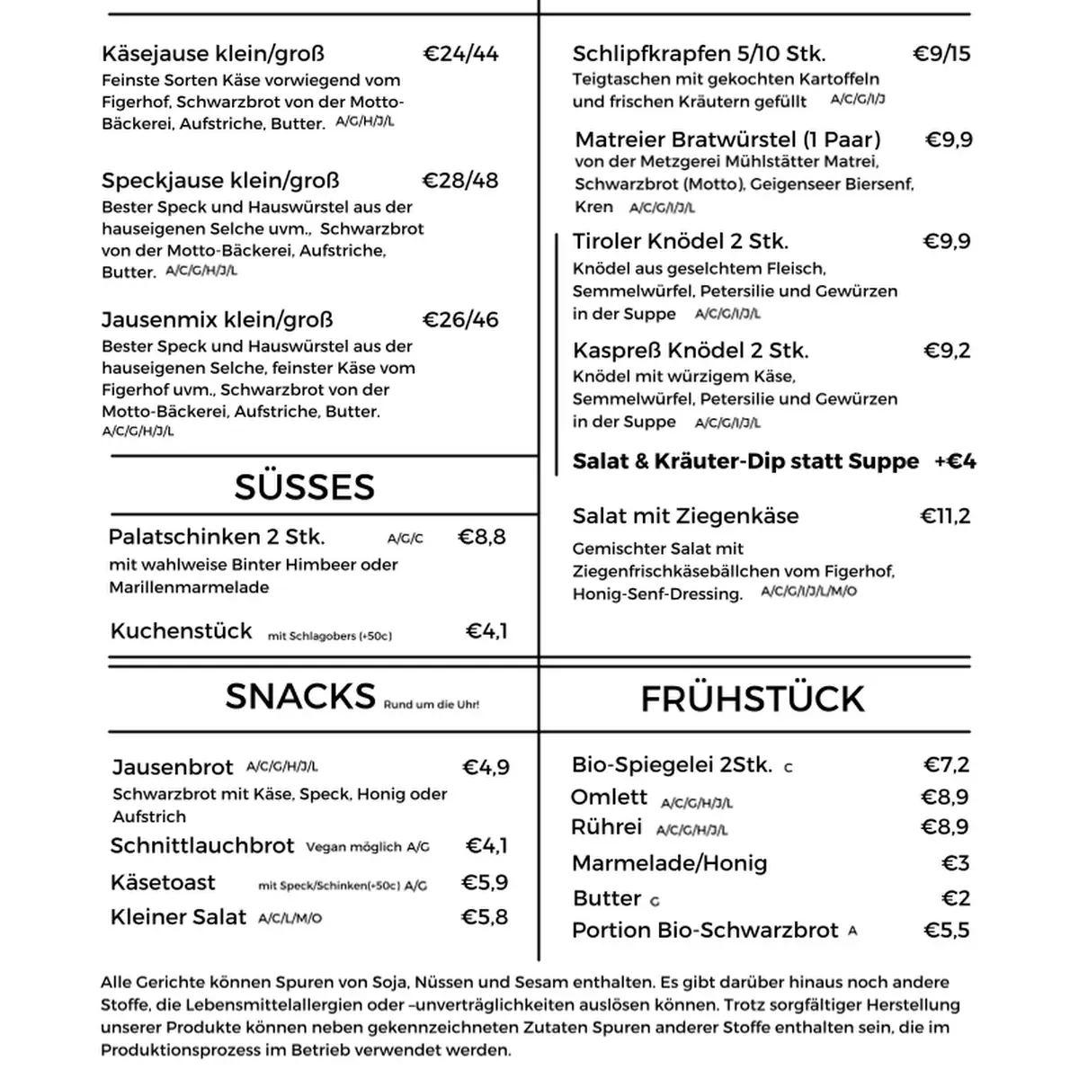 Speisekarte photo 3
