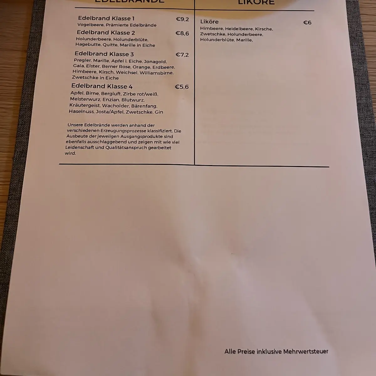 Speisekarte photo 7