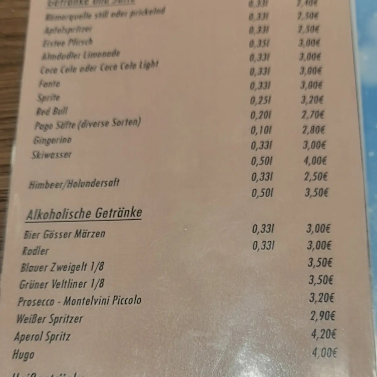 Speisekarte photo 3