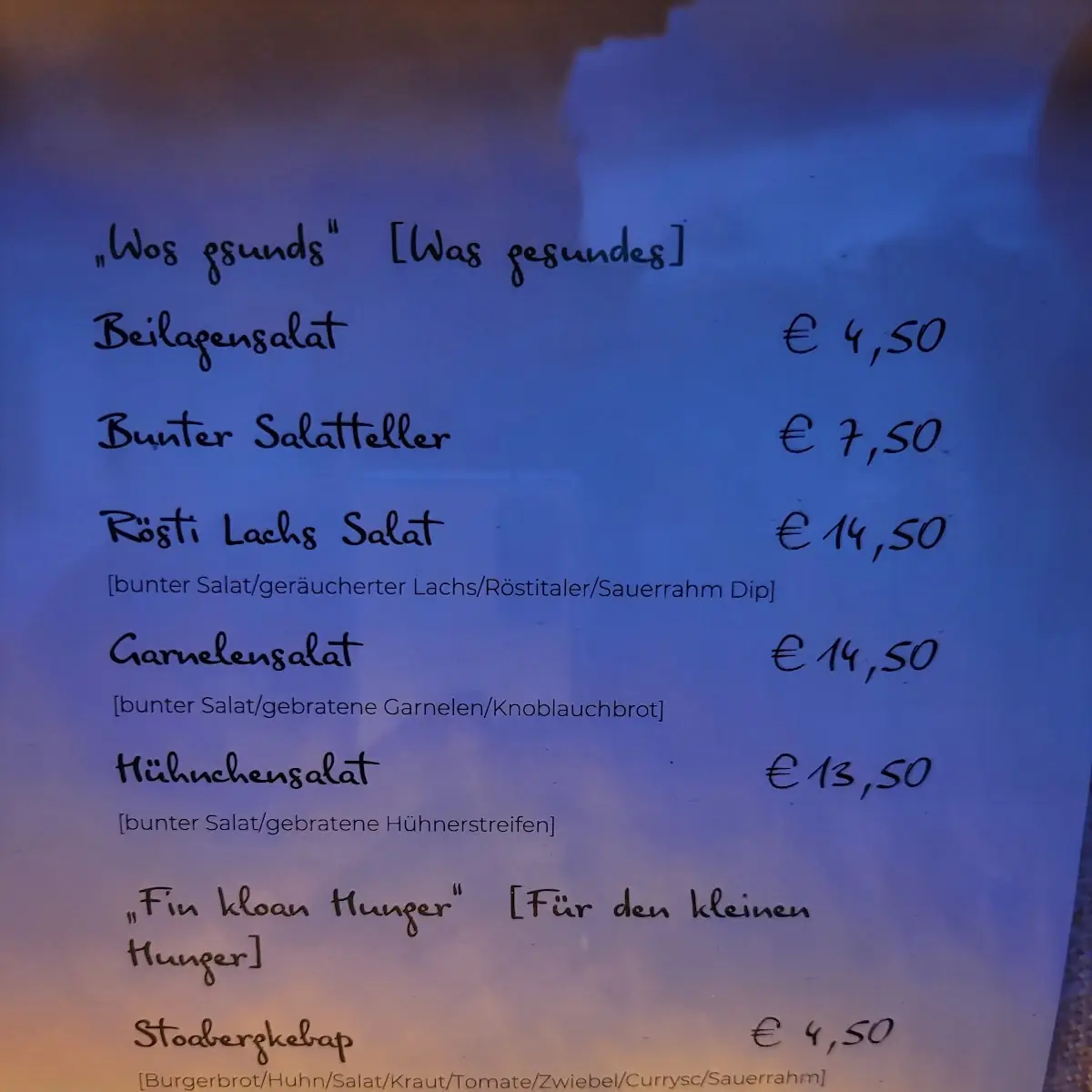 Speisekarte photo 4