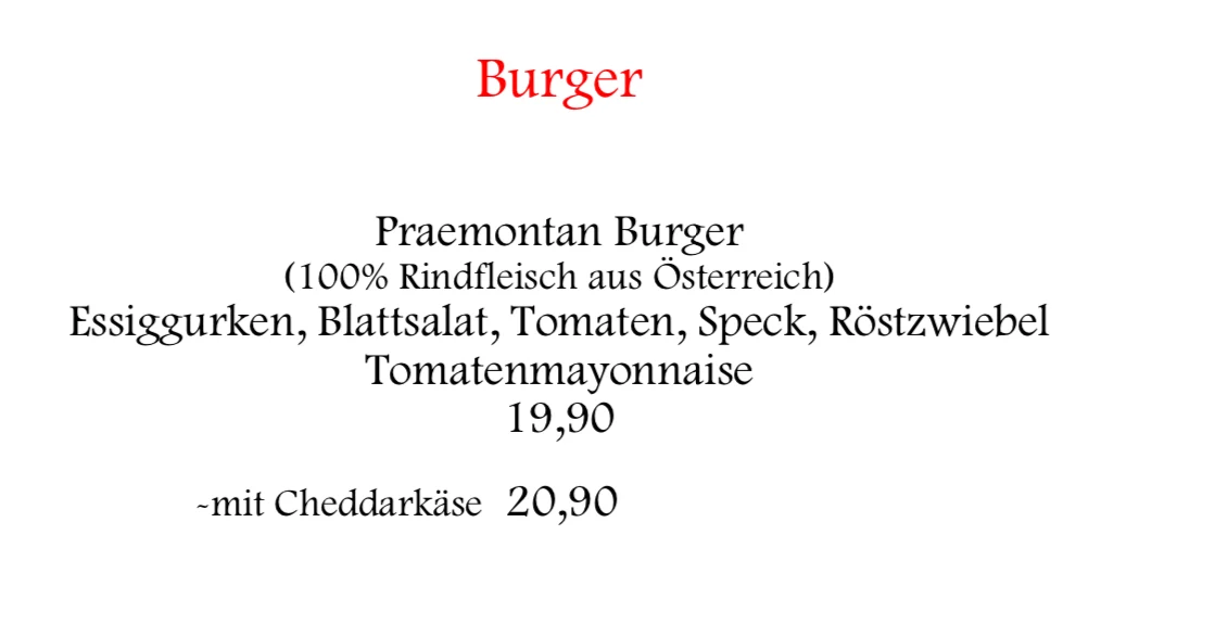 Speisekarte photo 3