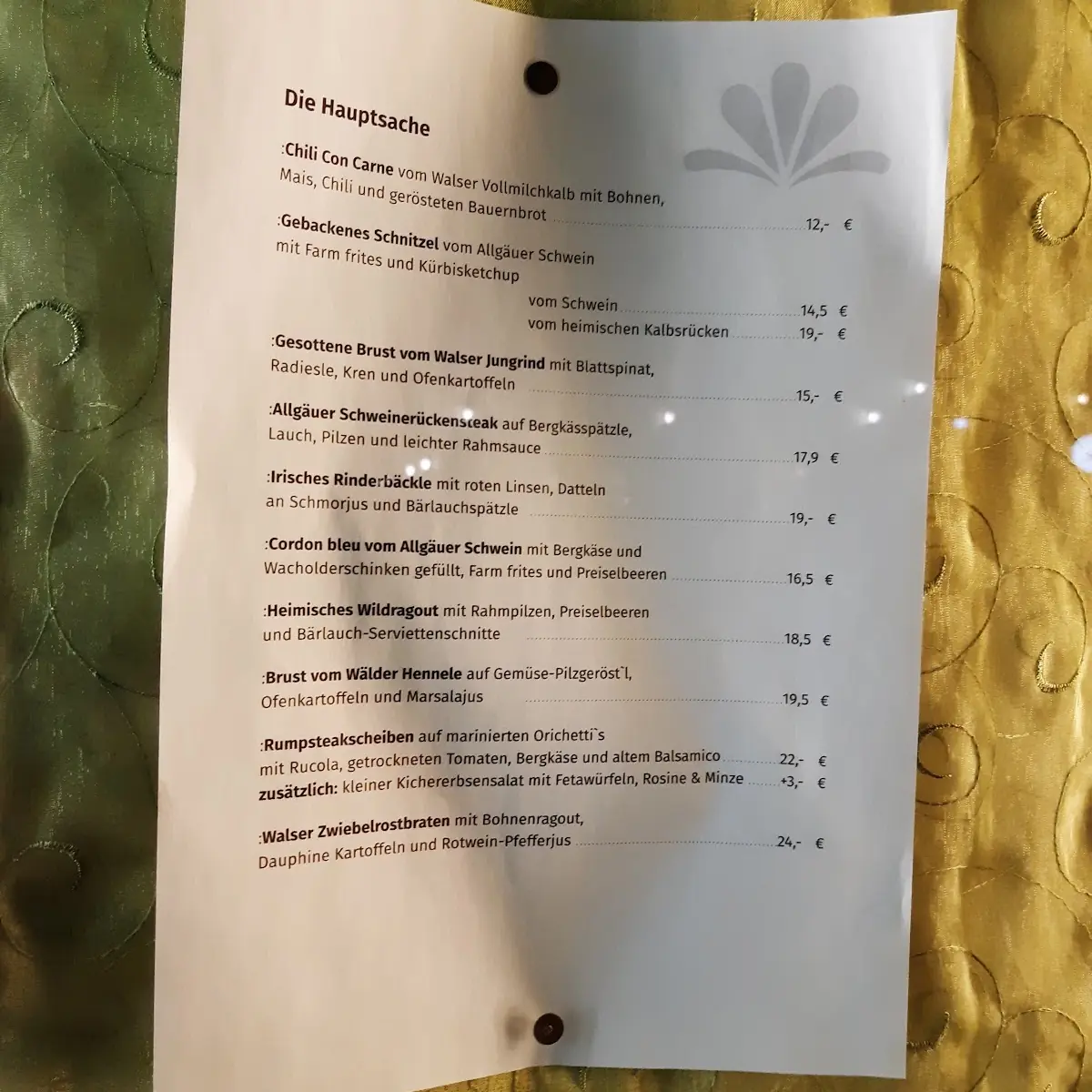 Speisekarte photo 6